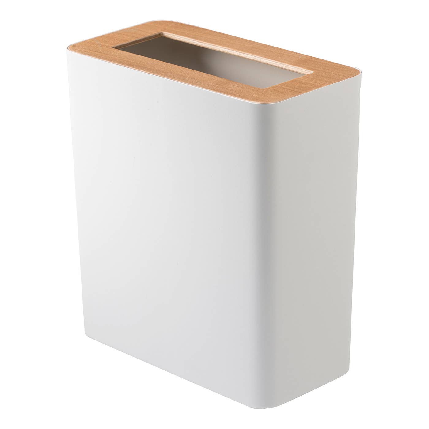 Steel + Wood - Rectangle Trash Can
