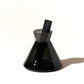 7oz empty glass diffuser bottle- glossy, smoky black