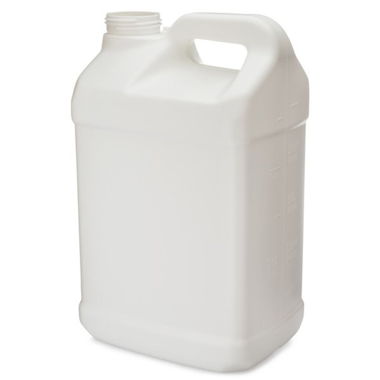 2.5 gal White HDPE Plastic F-Style Containers