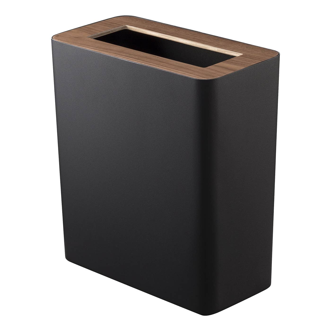 Steel + Wood - Rectangle Trash Can