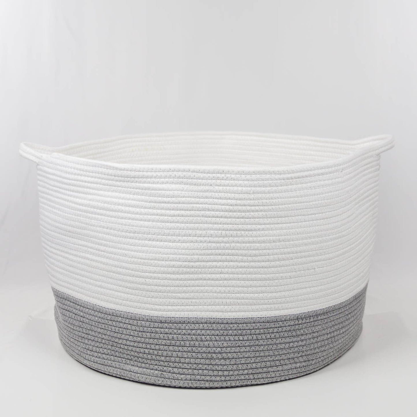 Cotton Basket With Contrasting Handles