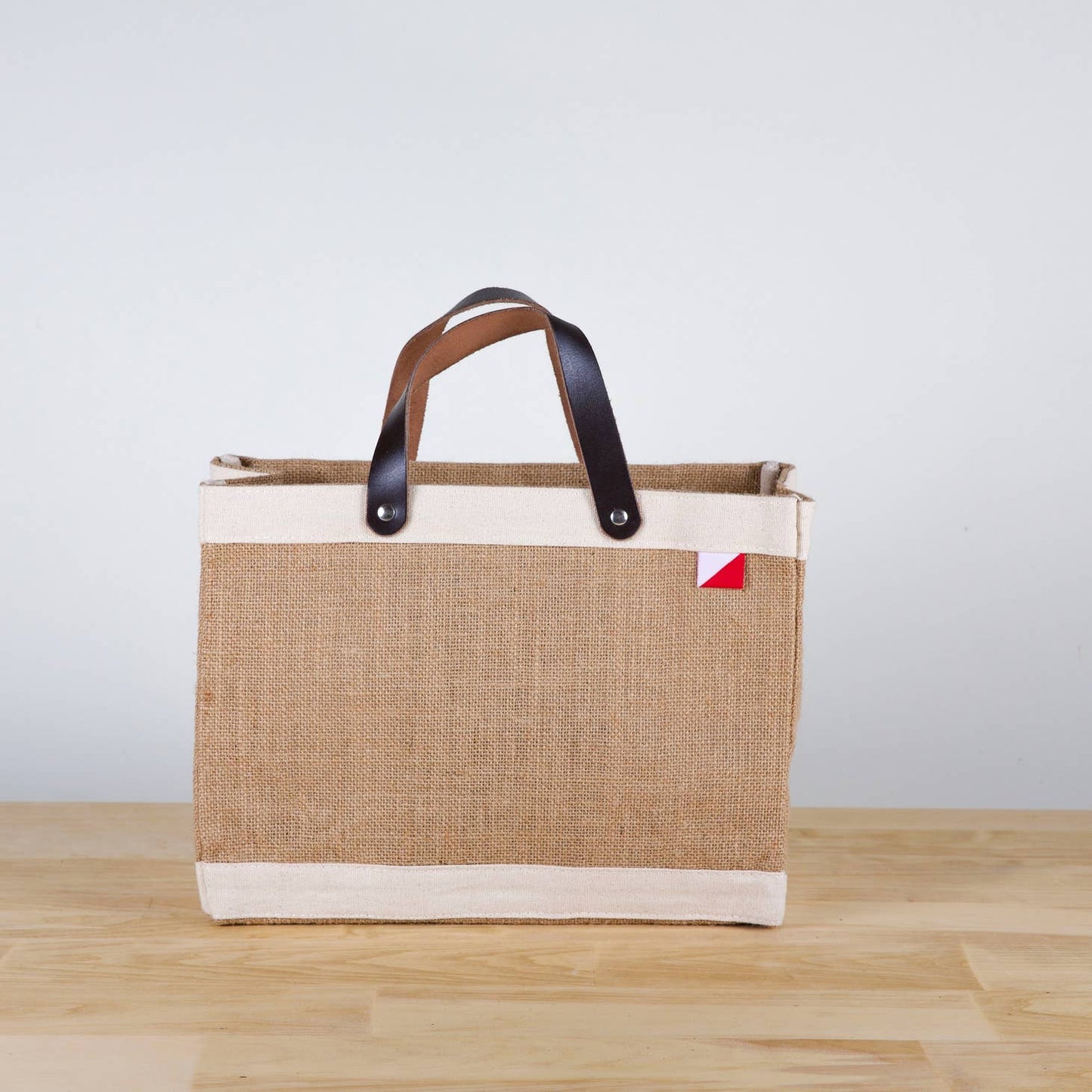 Bodega Jute and Leather Tote Bag