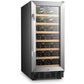 Lanbo 15 Inch Built-in or Freestanding Single Zone Wine Cooler, 33 Bottle