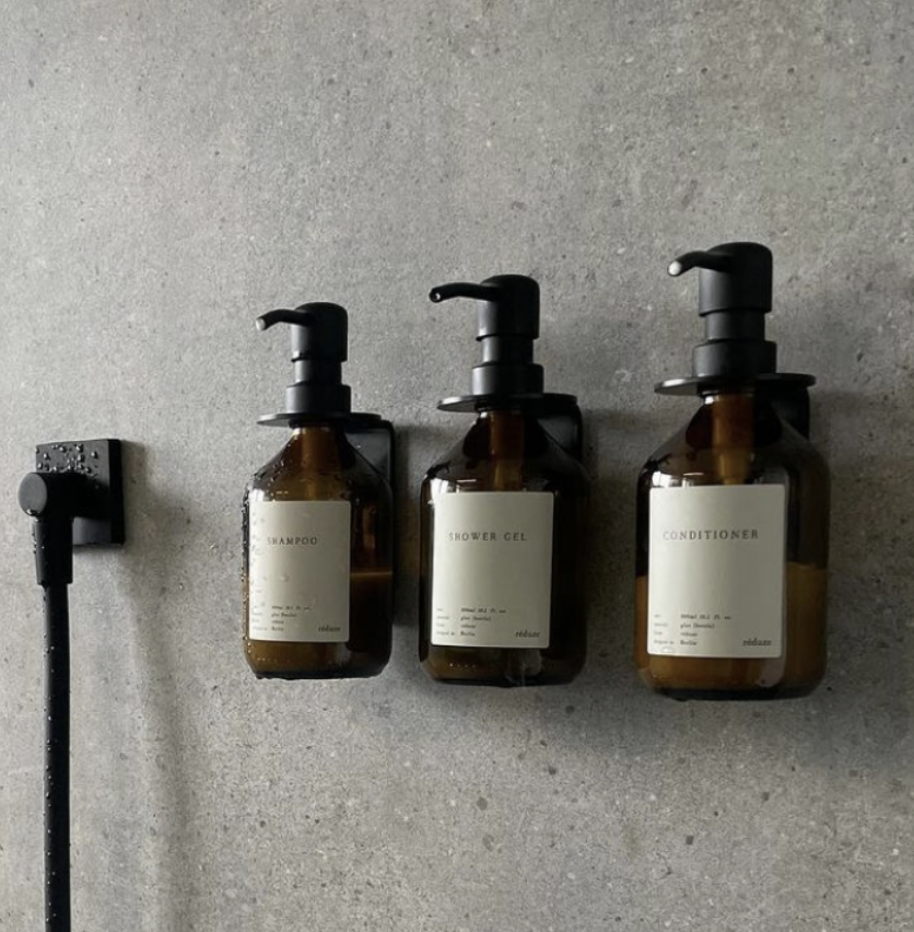 Floating Shelf Wall Mounted Bottle Brackets Trio Set