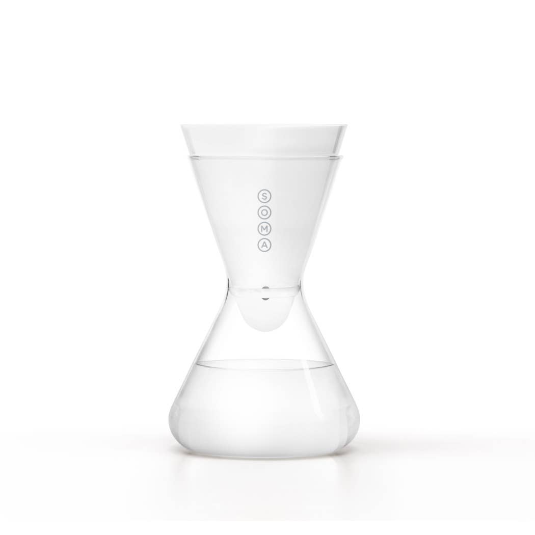 6-Cup White Glass Carafe