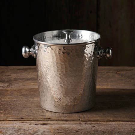 Handcrafted Hammered Lined Ice Bucket